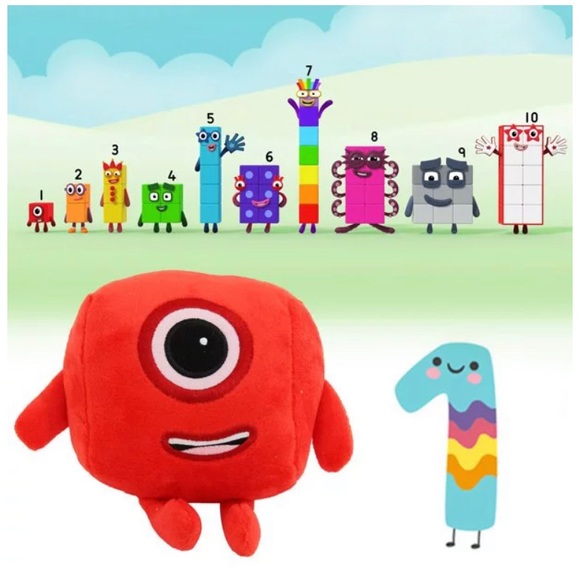 Numberblocks Toys Numberblocks Number Plushie Block 6x6 Inches Nwot Poshmark